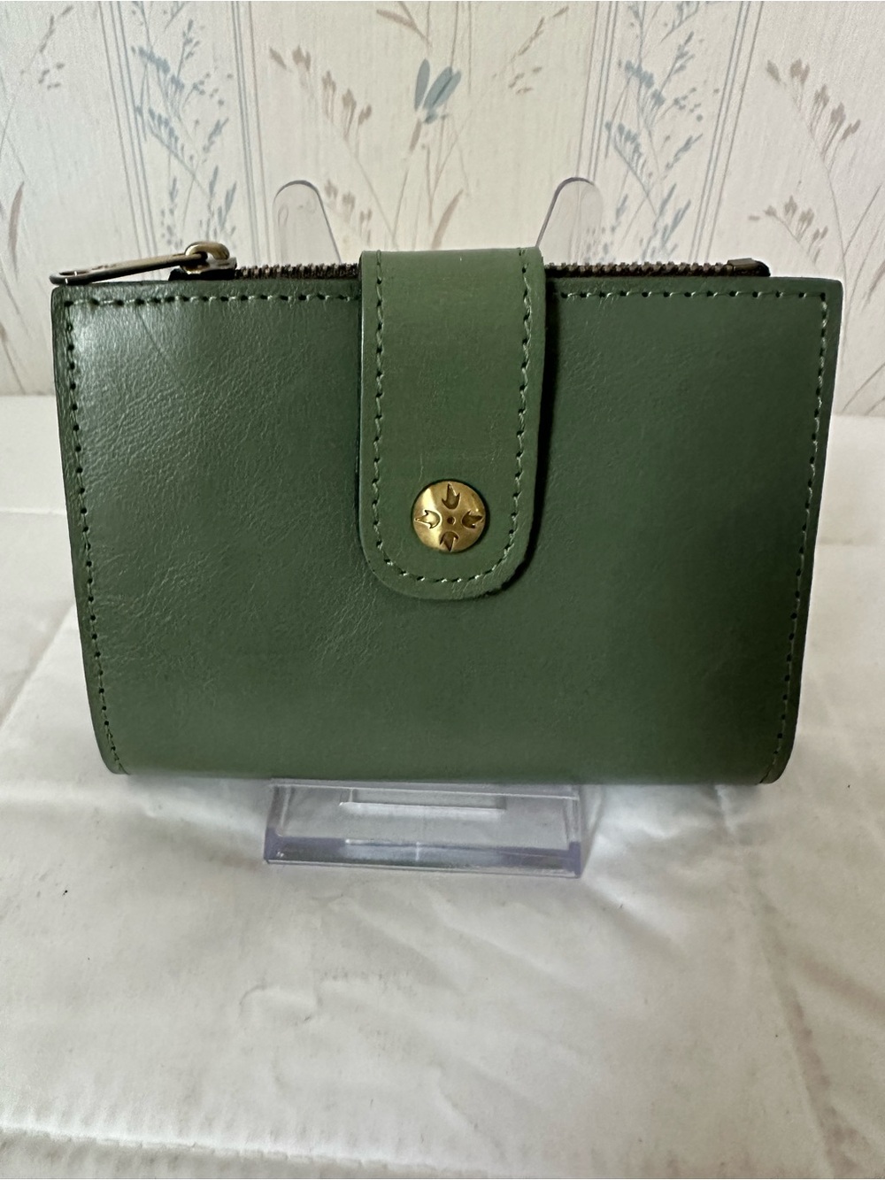 Patricia Nash Olive Green Leather Wallet